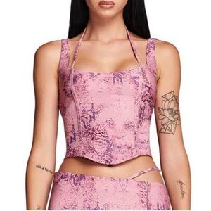 I.am.Gia Elori corset top, pink size small